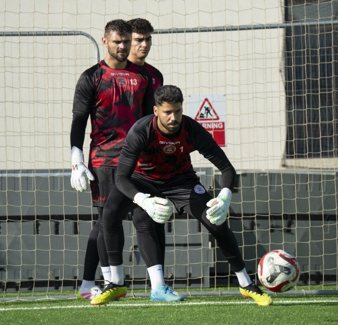 Nauzet García durante un entrenamiento (@LincolnRedImps)