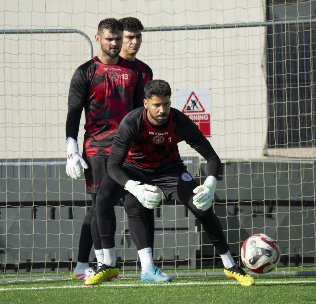 Nauzet García durante un entrenamiento (@LincolnRedImps)