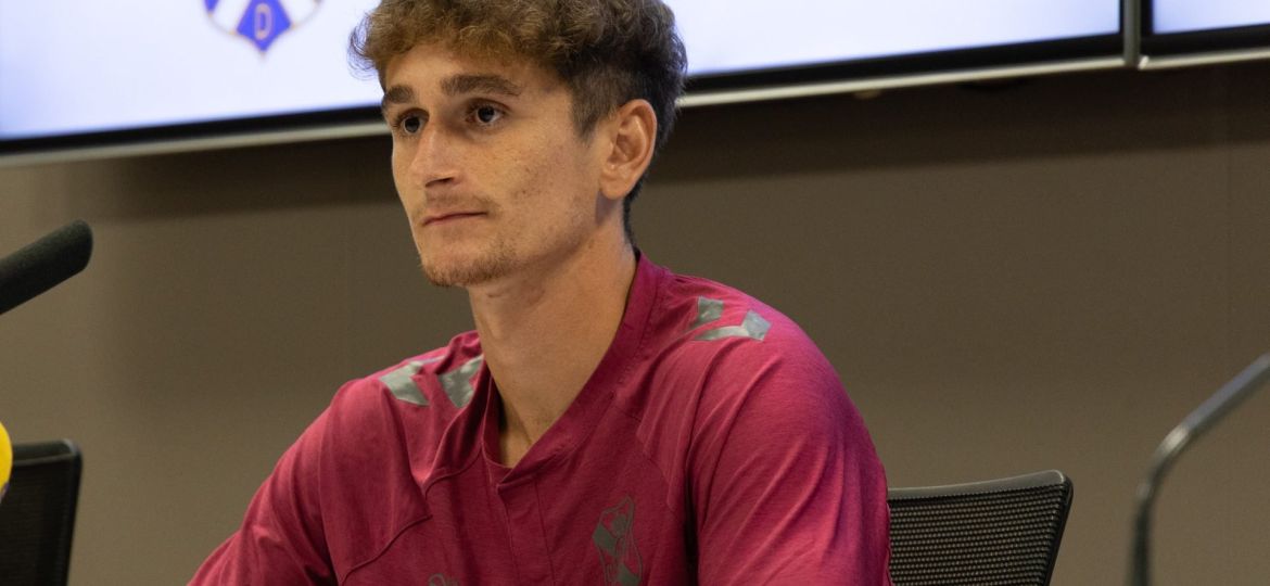 Noel López durante su presentación (CD Tenerife)