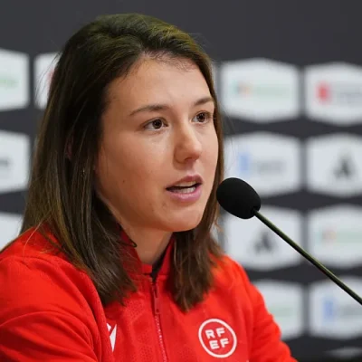 Olatz Rivera en rueda de prensa (RFEF)