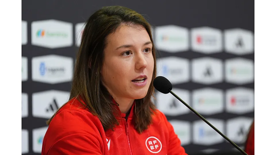 Olatz Rivera en rueda de prensa (RFEF)