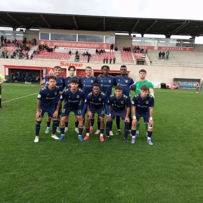 Once blanquiazul ante el Sanse (CD Tenerife)