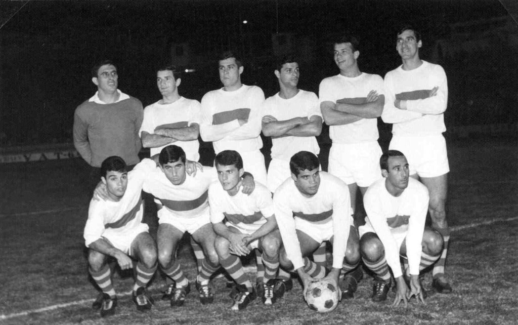 Once blanquiazul en la temporada 66-67 (CD Tenerife)