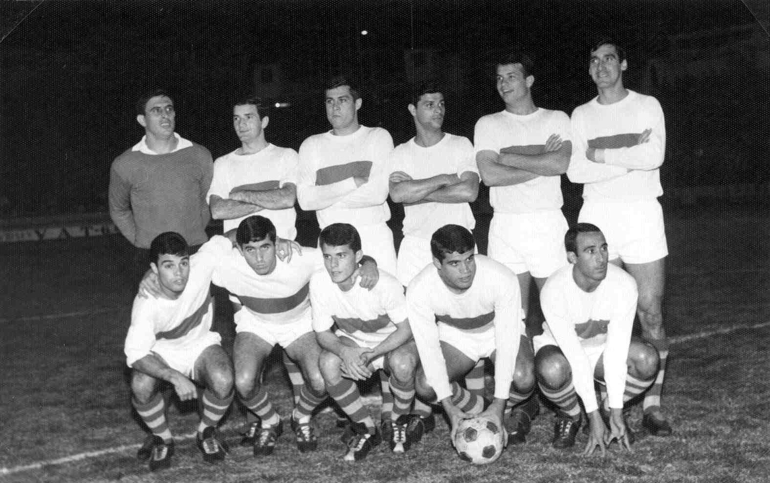 Once blanquiazul en la temporada 66-67 (CD Tenerife)