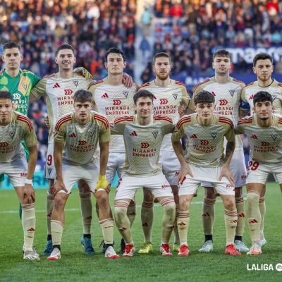 Once jabato en su último partido (CDMirandes)