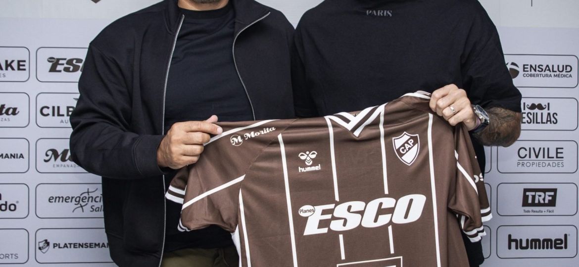 Orsini con sus nuevos colores (Club Atlético Platense)