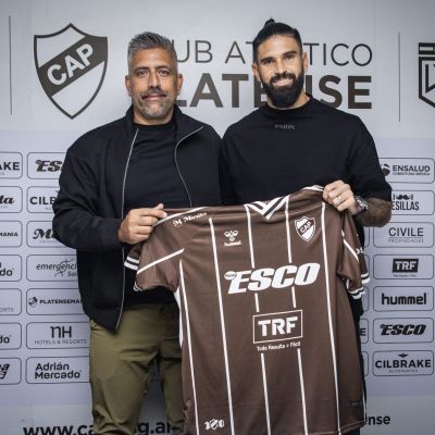 Orsini con sus nuevos colores (Club Atlético Platense)