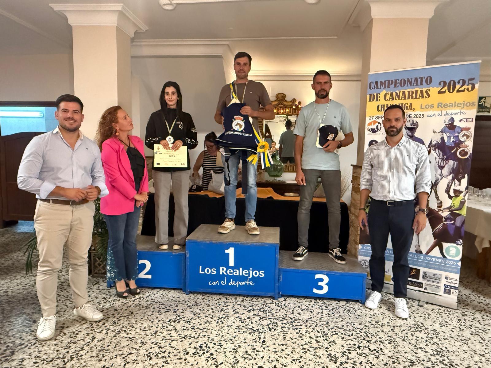 Podio del Campeonato de Canarias de Raid 2025 (CEDIDA)
