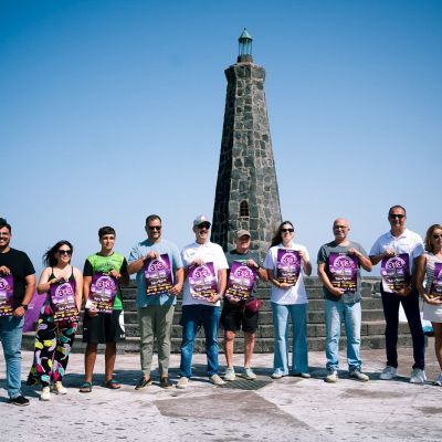 Foto del acto en el Faro de Bajamar (CEDIDA)