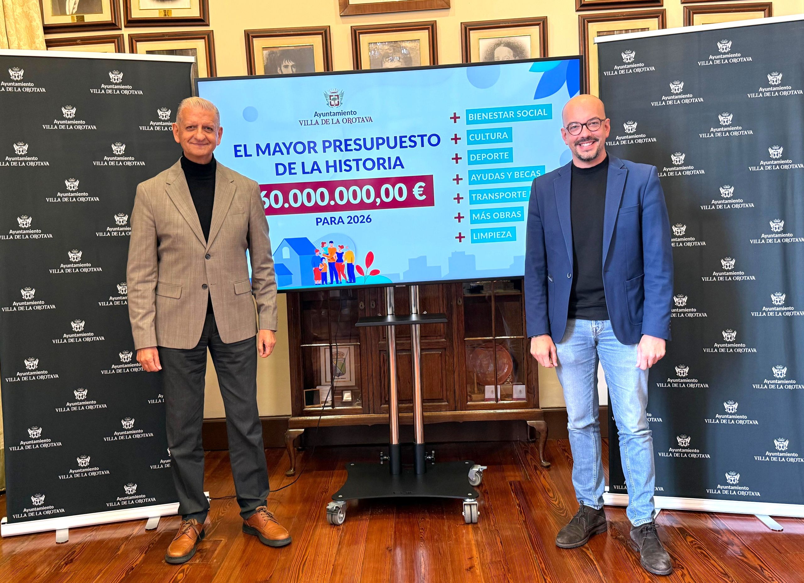 Presentación de los presupuestos. (LA OROTAVA)