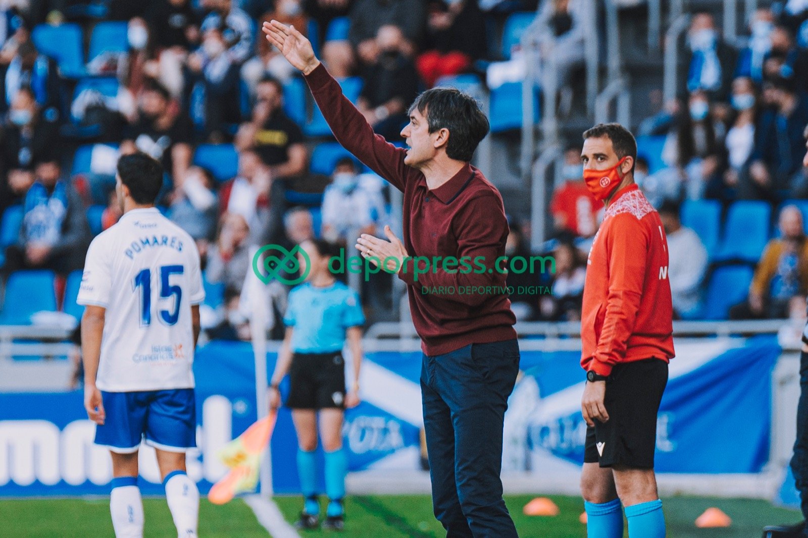 Pacheta en el Tenerife- Real Valladolid (DEPORPRESS)