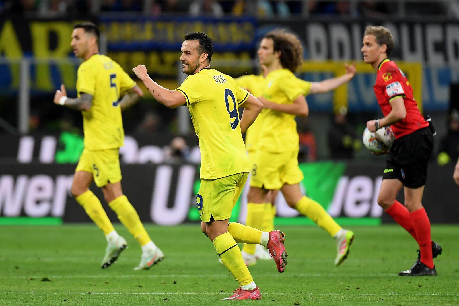 Pedro celebrando su gol ante el Inter de Milán (_Pedro17_)
