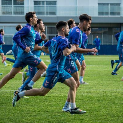 Primer entrenamiento tras el parón navideño (CD Tenerife)