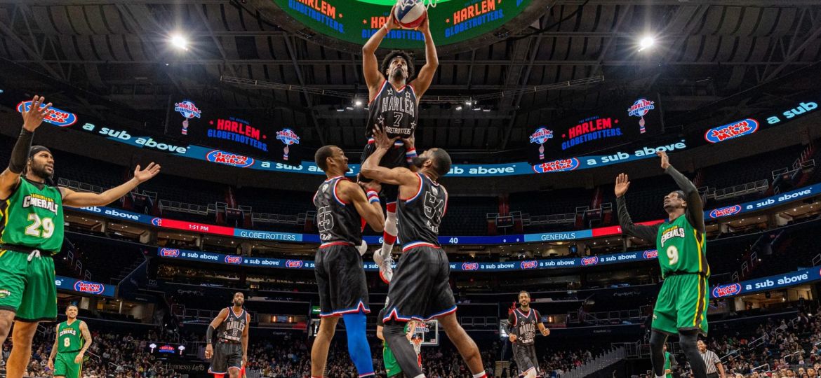Un show anterior de los Globetrotters (CEDIDA)