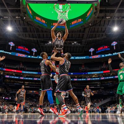 Un show anterior de los Globetrotters (CEDIDA)