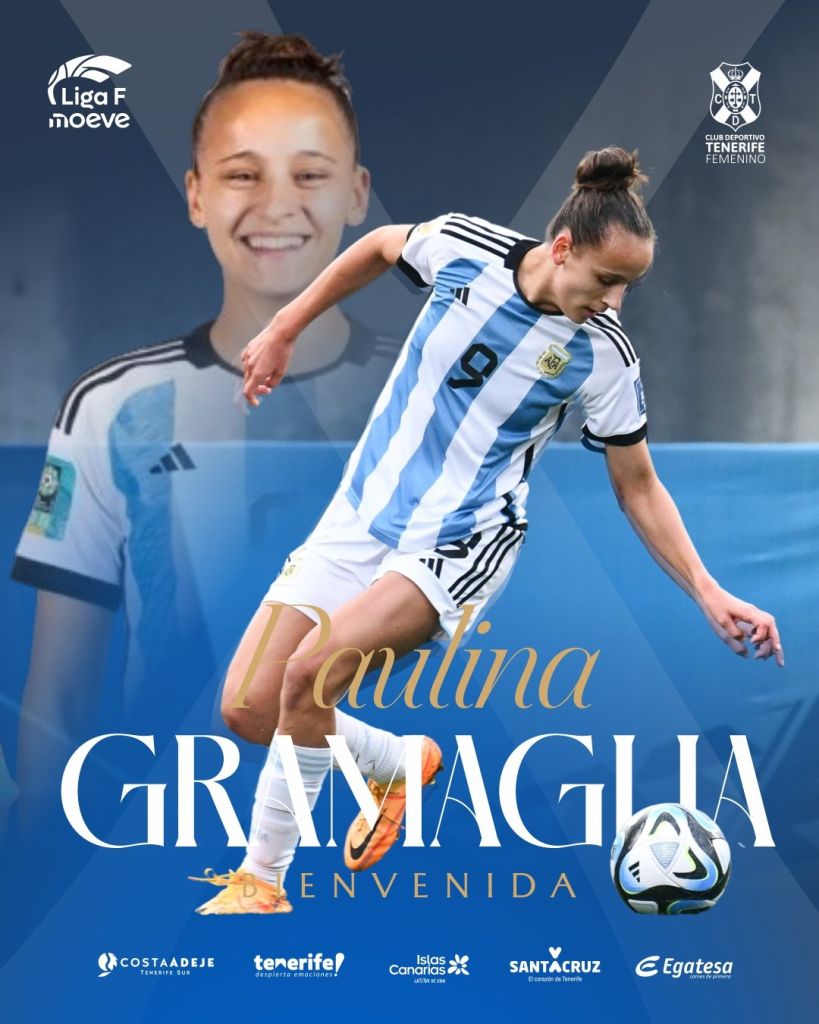 Fichaje de Paulina Gramaglia por las blanquiazules (CEDIDA)