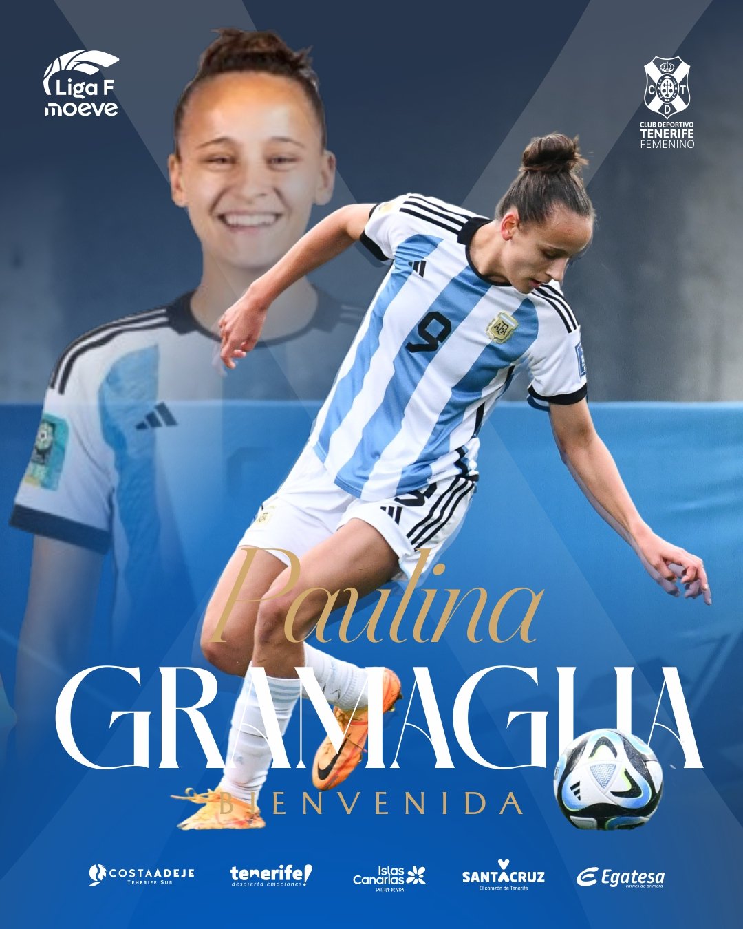 Fichaje de Paulina Gramaglia por las blanquiazules (CEDIDA)