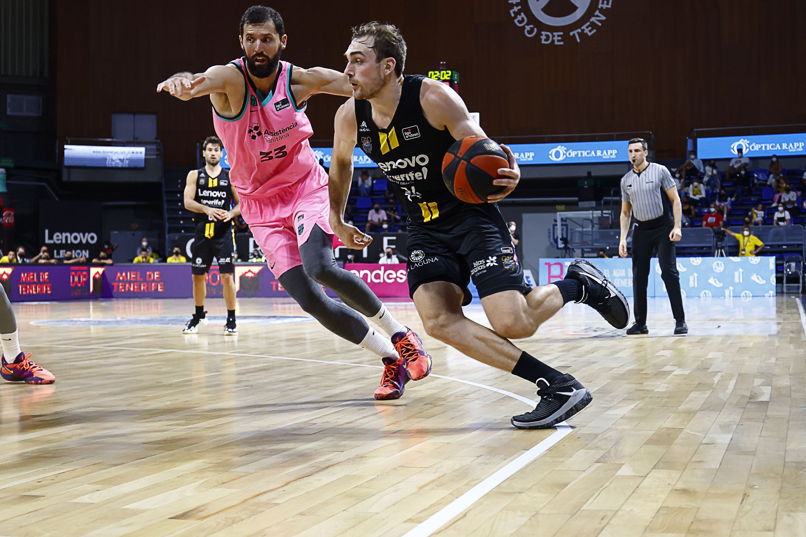 Tyler Cavanaugh en un partido contra el Barça (ACB Media / Emilio Cobos)