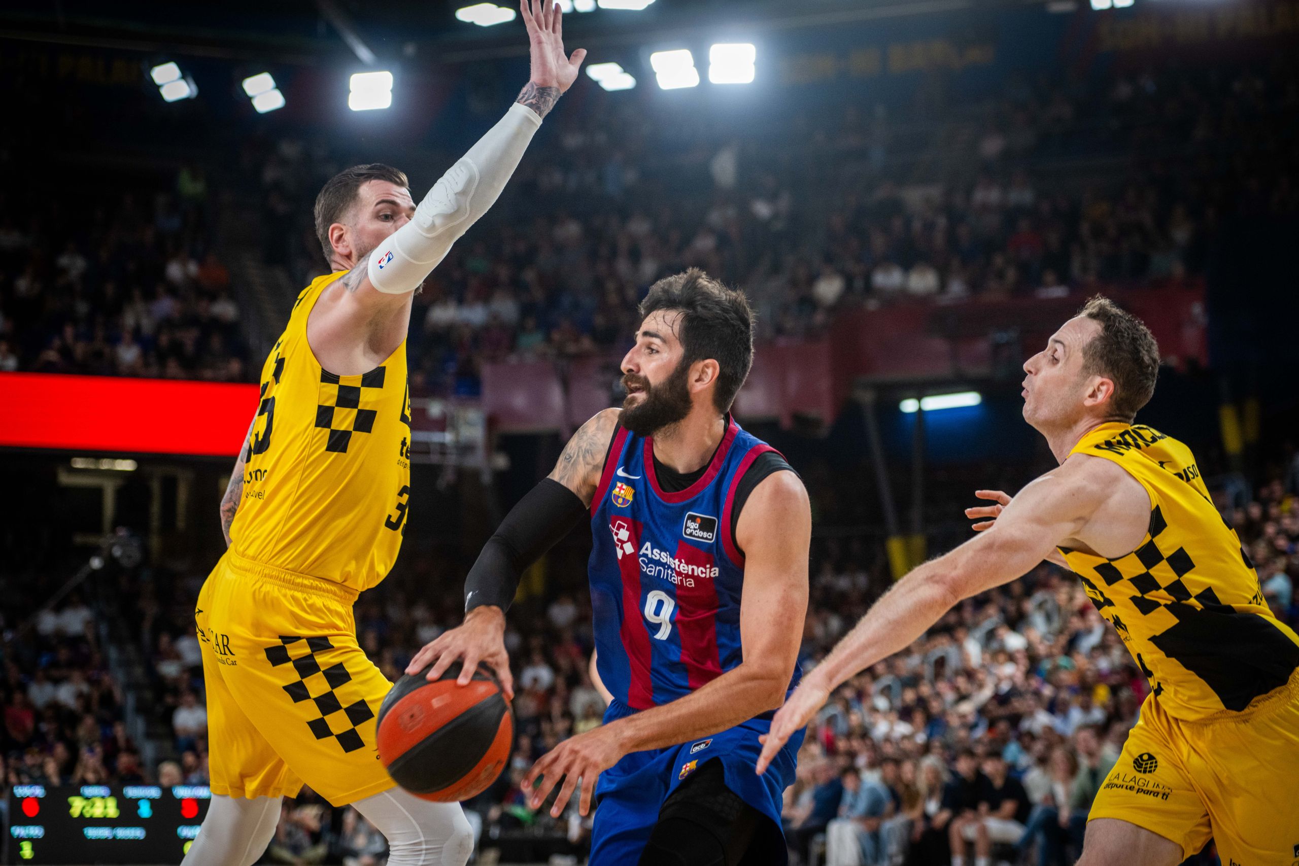 Ricky Rubio jugando contra el CB Canarias (ACB Media)