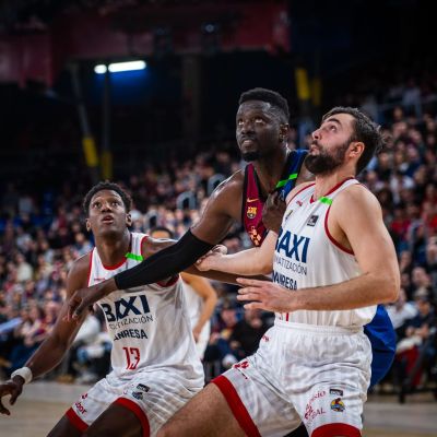 Acción del último derbi catalán (ACB Media / Marc Graupera)