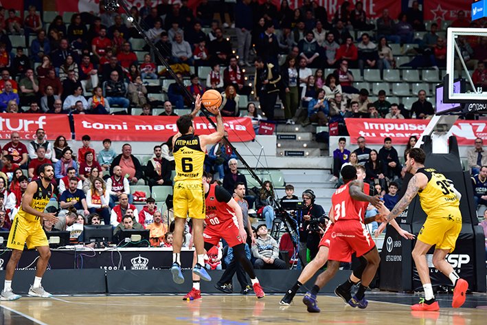 Fitipaldo lanza a canasta en Murcia (J. Bernal -ACB Photo)