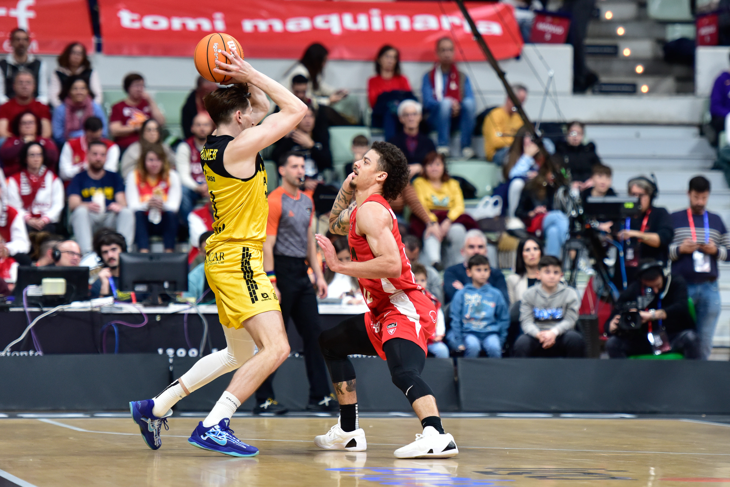 Kramer, durante el UCAM- La Laguna Tenerife (ACB PHOTO)