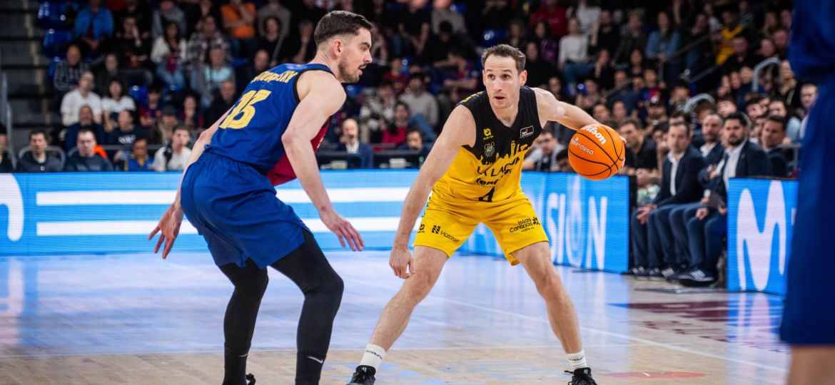 Marcelinho Huertas durante el partido (ACB PHOTO)