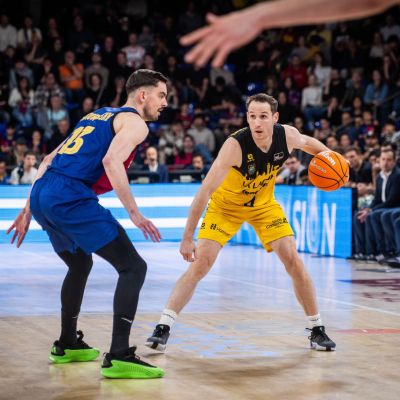 Marcelinho Huertas durante el partido (ACB PHOTO)