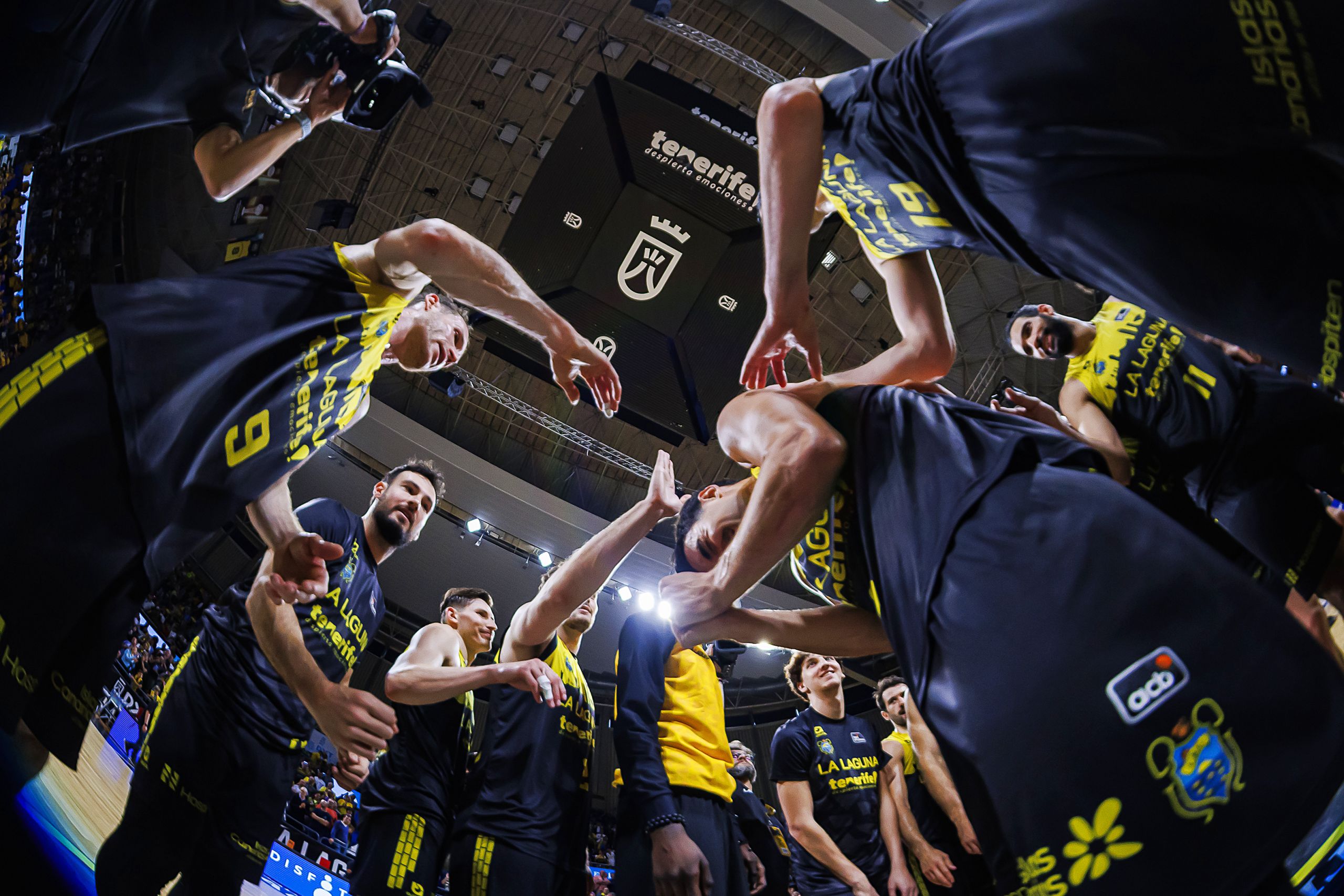 Jugadores de La Laguna Tenerife (ACB PHOTO)