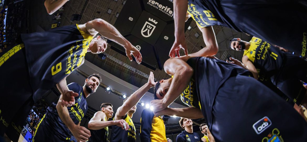 Jugadores de La Laguna Tenerife (ACB PHOTO)