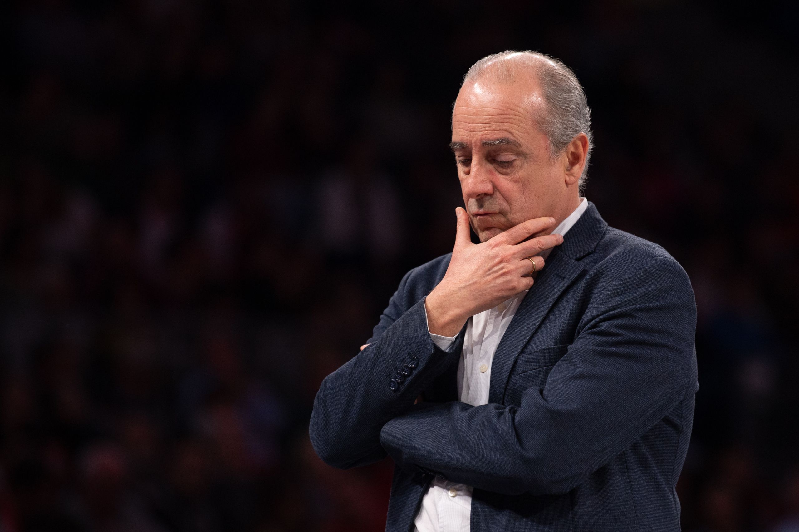 Txus Vidorreta, pensativo (ACB Media / Aitor Bouzo)