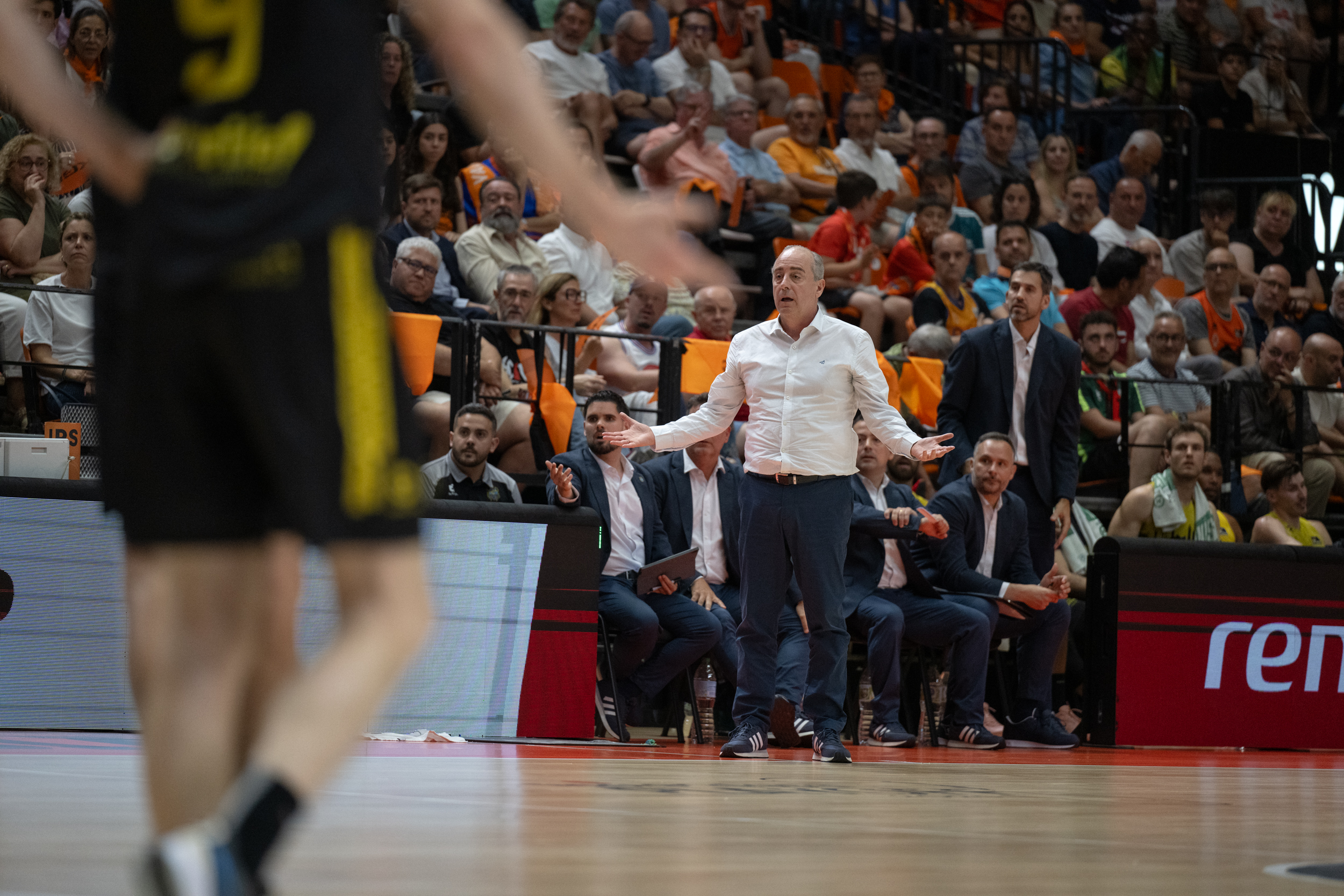 Vidorreta durante el primer partido en Valencia (acb Photo - José Manuel Casares)