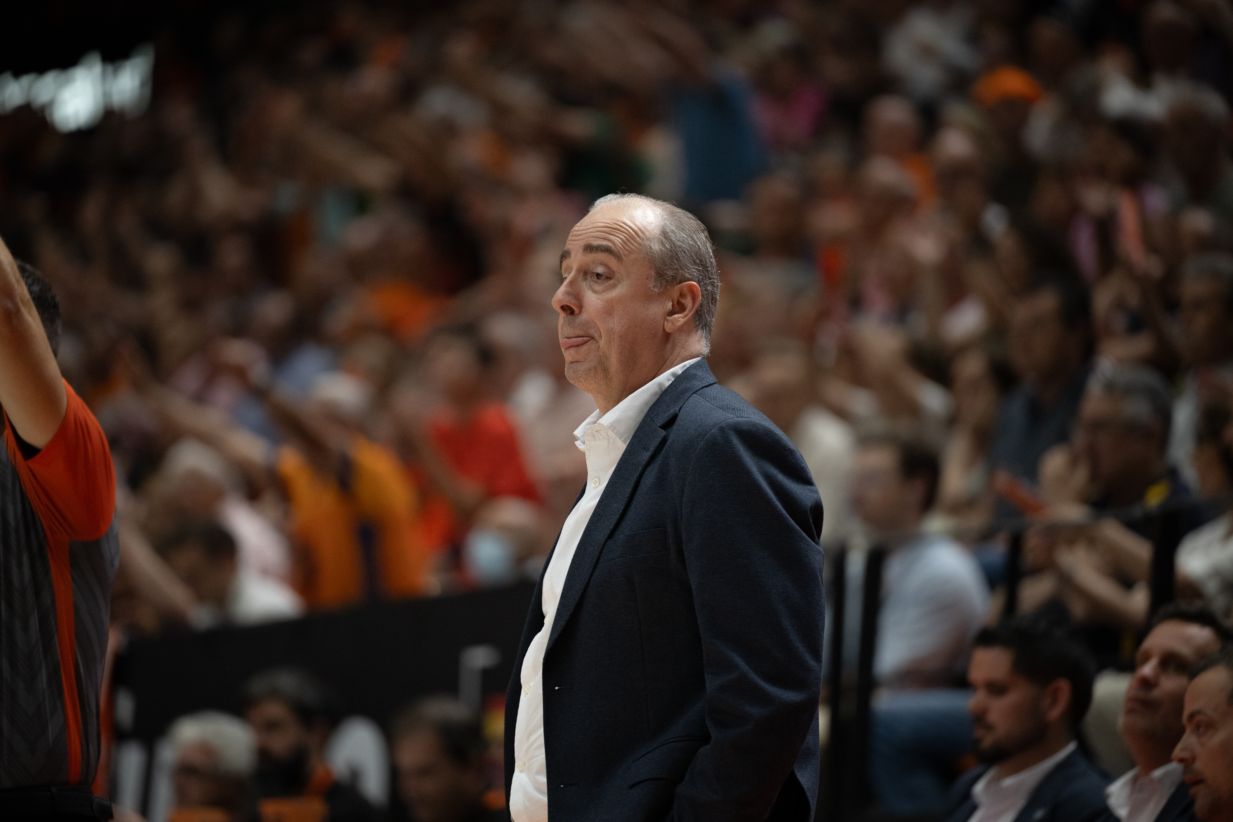 Vidorreta en el segundo partido contra Valencia. (acb Photo - Jose Manuel Casares