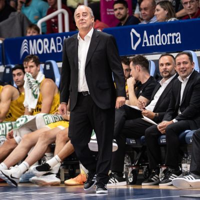 Vidorreta durante el partido en Andorra. (ACB PHOTO)