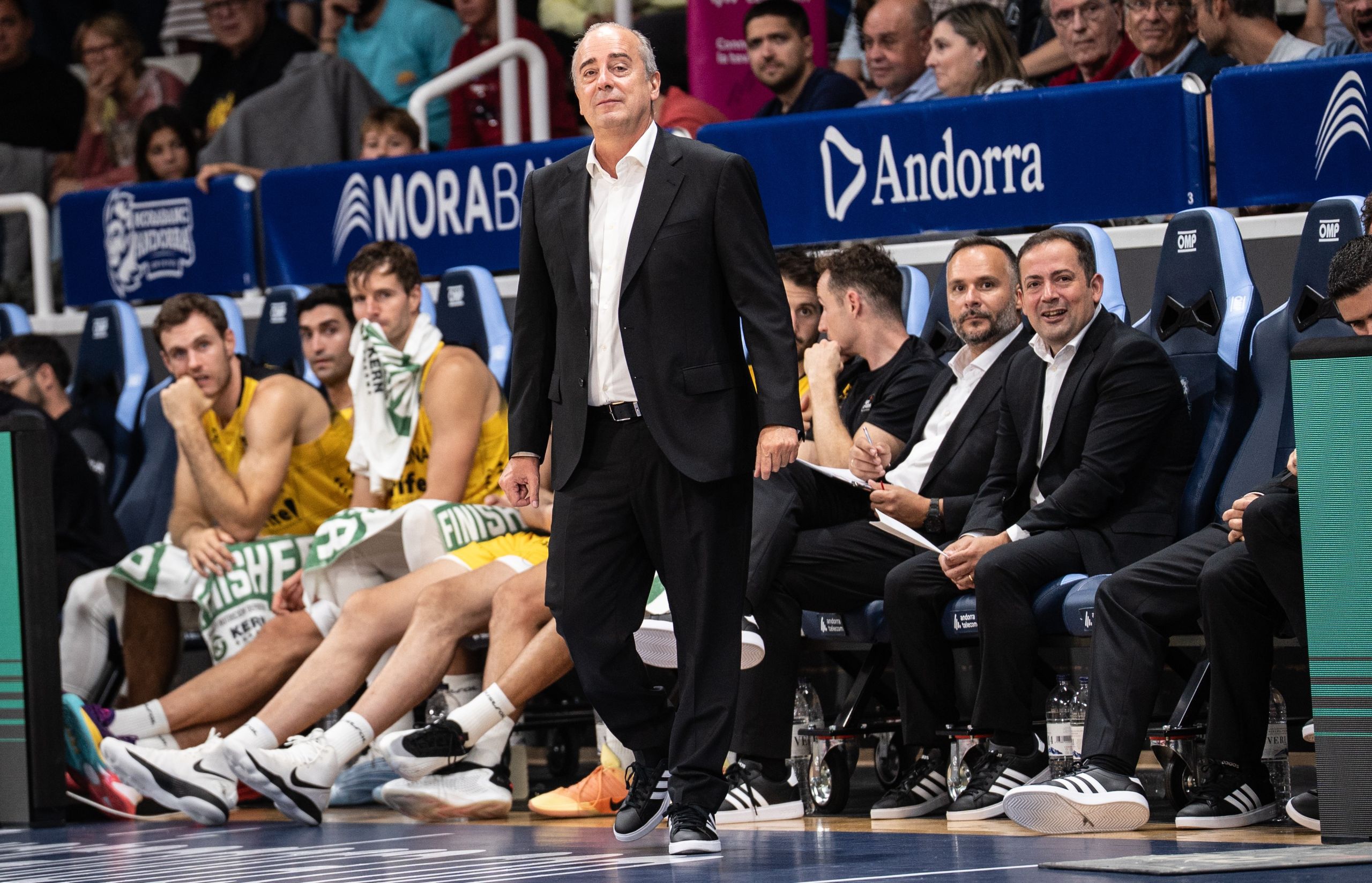 Vidorreta durante el partido en Andorra. (ACB PHOTO)