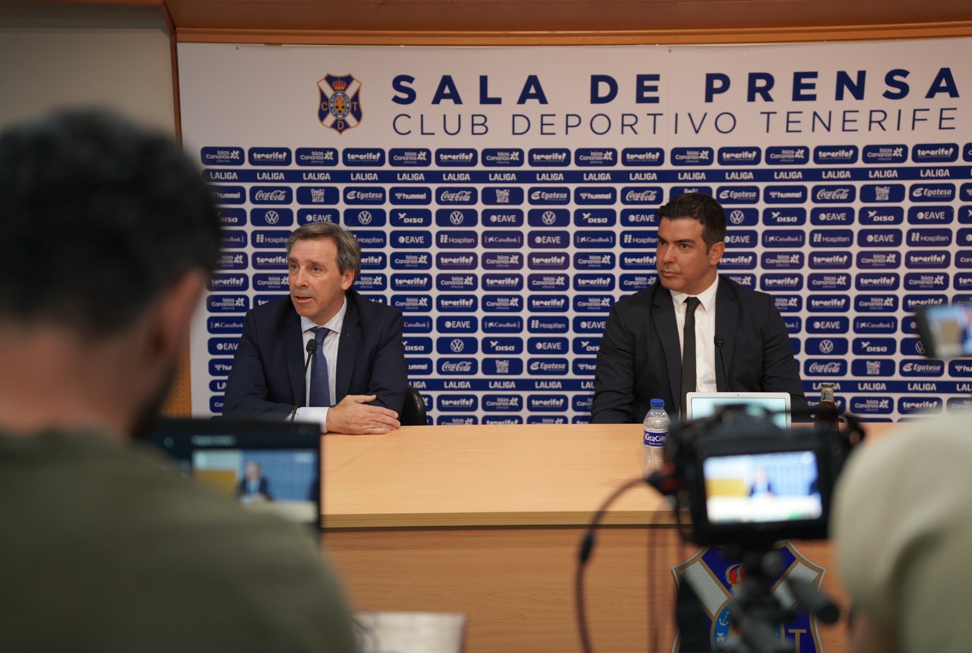 Rayco García y Felipe Miñambres (CD TENERIFE).