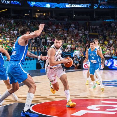 Rokas Giedraitis ante Grecia (FIBA)