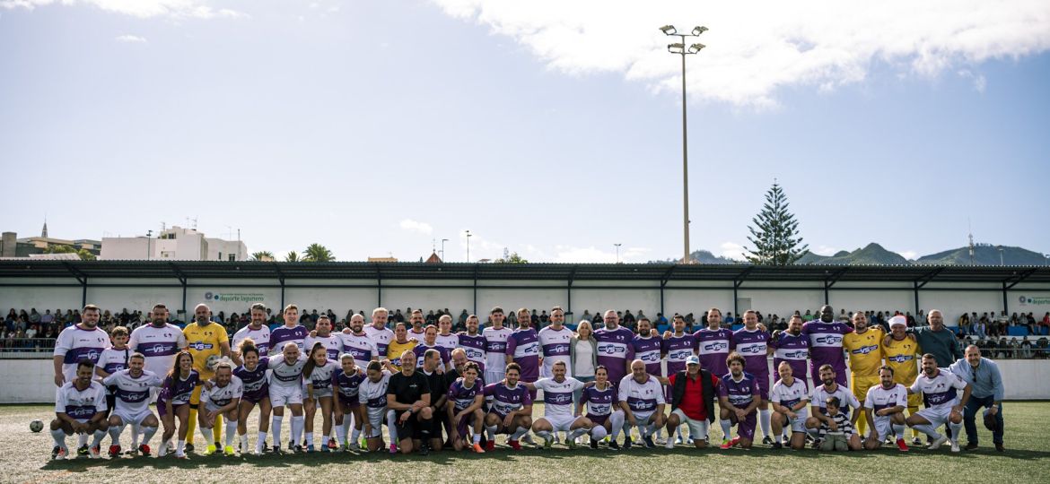 Imagen grupal previa al partido (CEDIDA)
