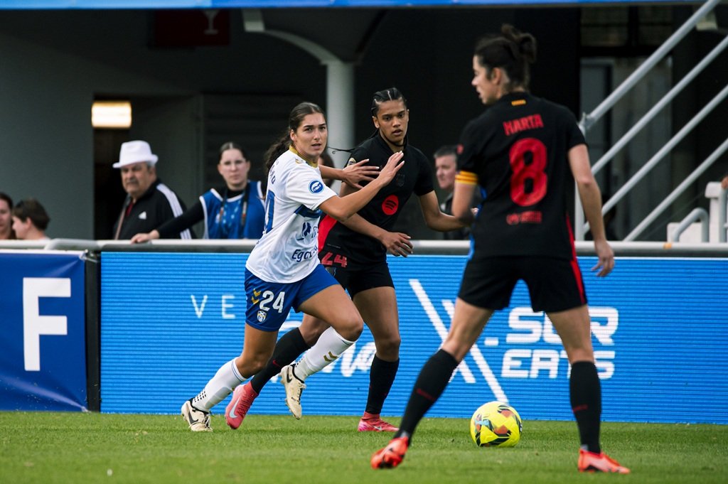 Lena Silano, en su debut contra el Barça (UD COSTA ADEJE TENERIFE/SAN ACOSTA).