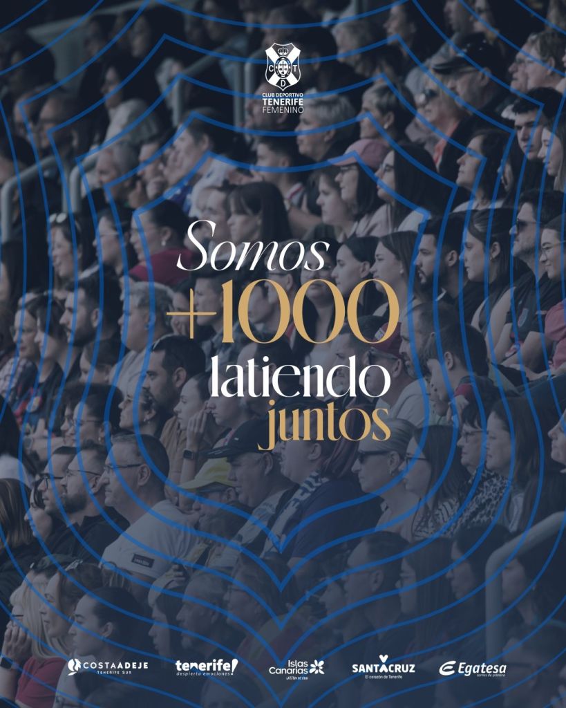 Millar de fieles para las blanquiazules (CD Tenerife Femenino)