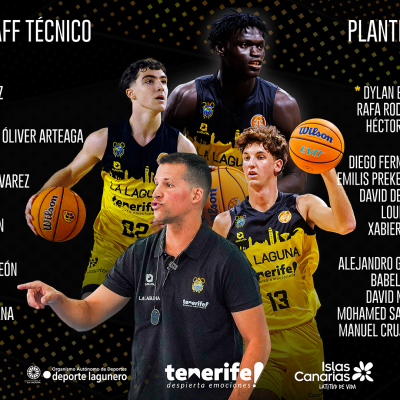 Staff y plantilla del filial aurinegro (CB Canarias)