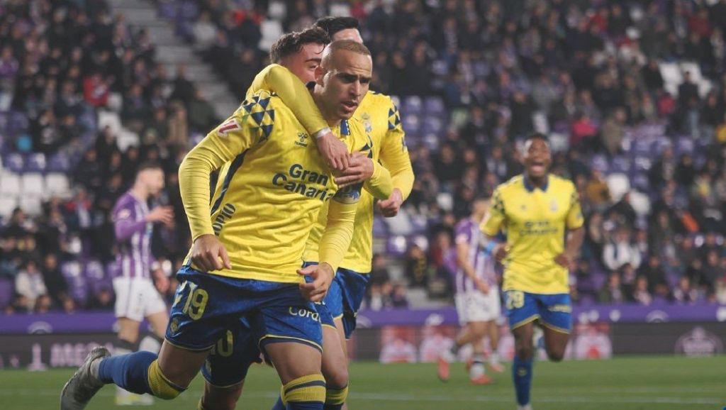 Sandro celebra su gol al Valladolid (UD LAS PALMAS)