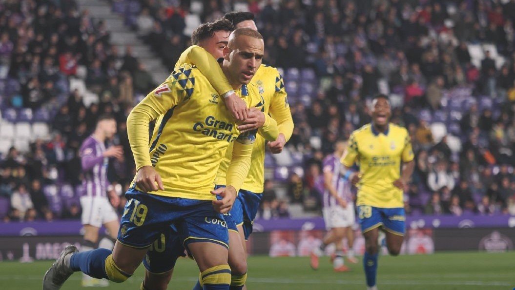 Sandro celebra su gol al Valladolid (UD LAS PALMAS)