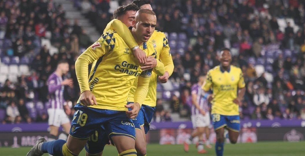 Sandro celebra su gol al Valladolid (UD LAS PALMAS)