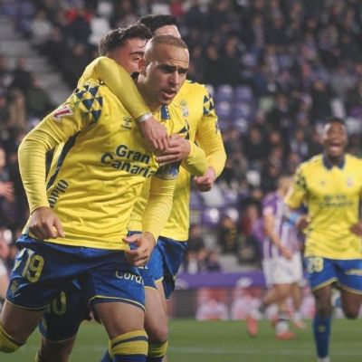 Sandro celebra su gol al Valladolid (UD LAS PALMAS)