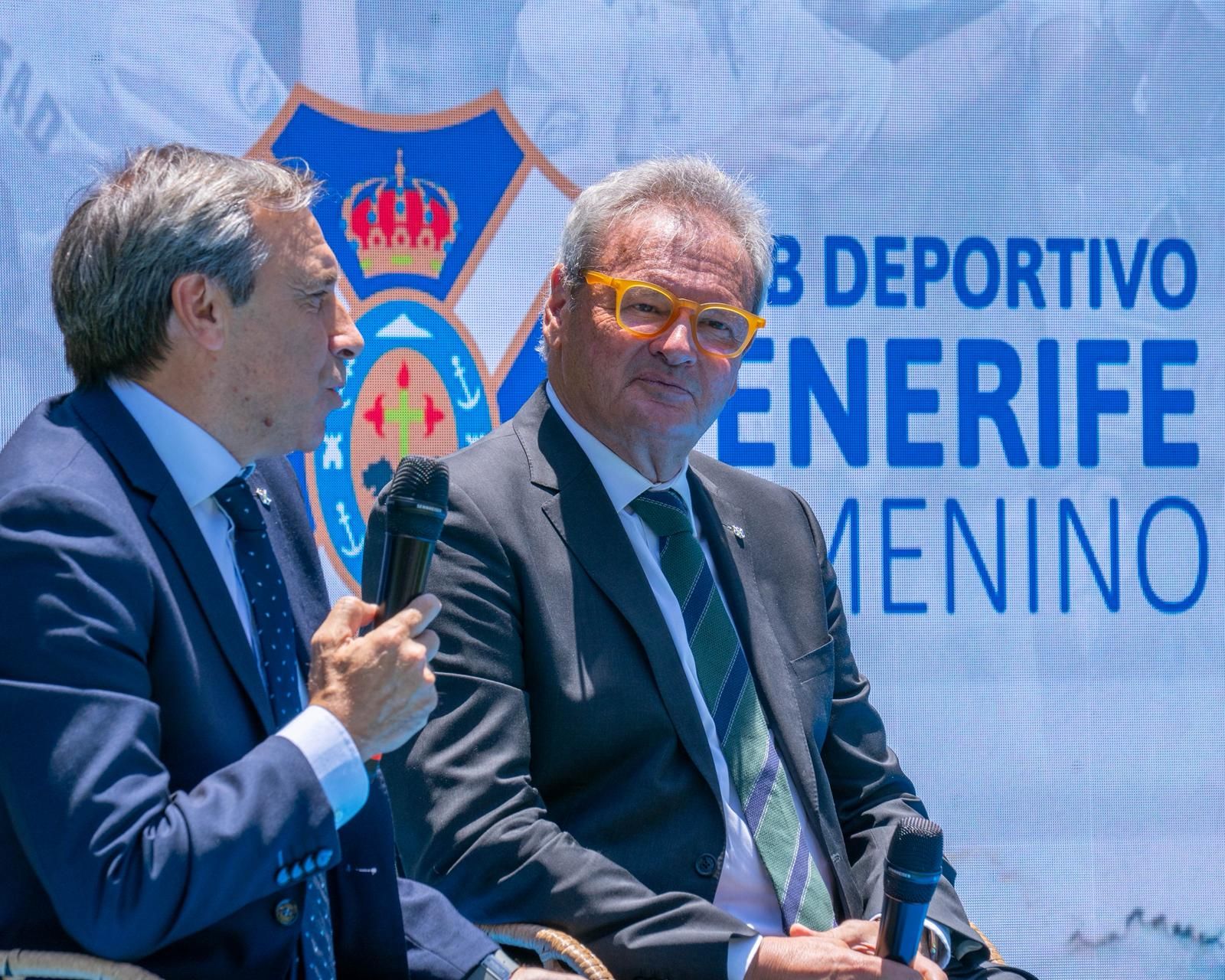 Sergio Batista y Felipe Miñambres (CD Tenerife Femenino)