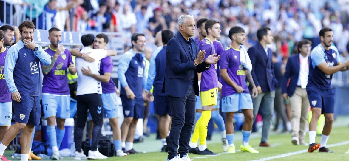 Sergio Pellicer en la banda de La Rosaleda (@MalagaCF)