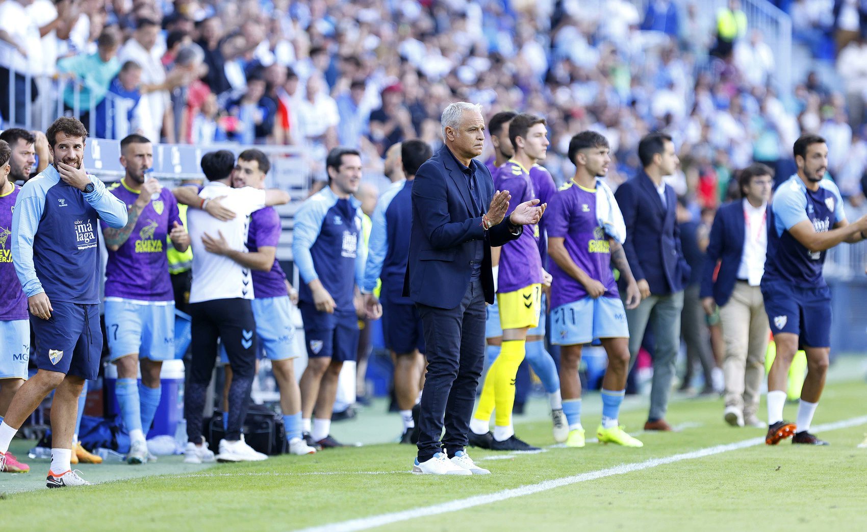 Sergio Pellicer en la banda de La Rosaleda (@MalagaCF)