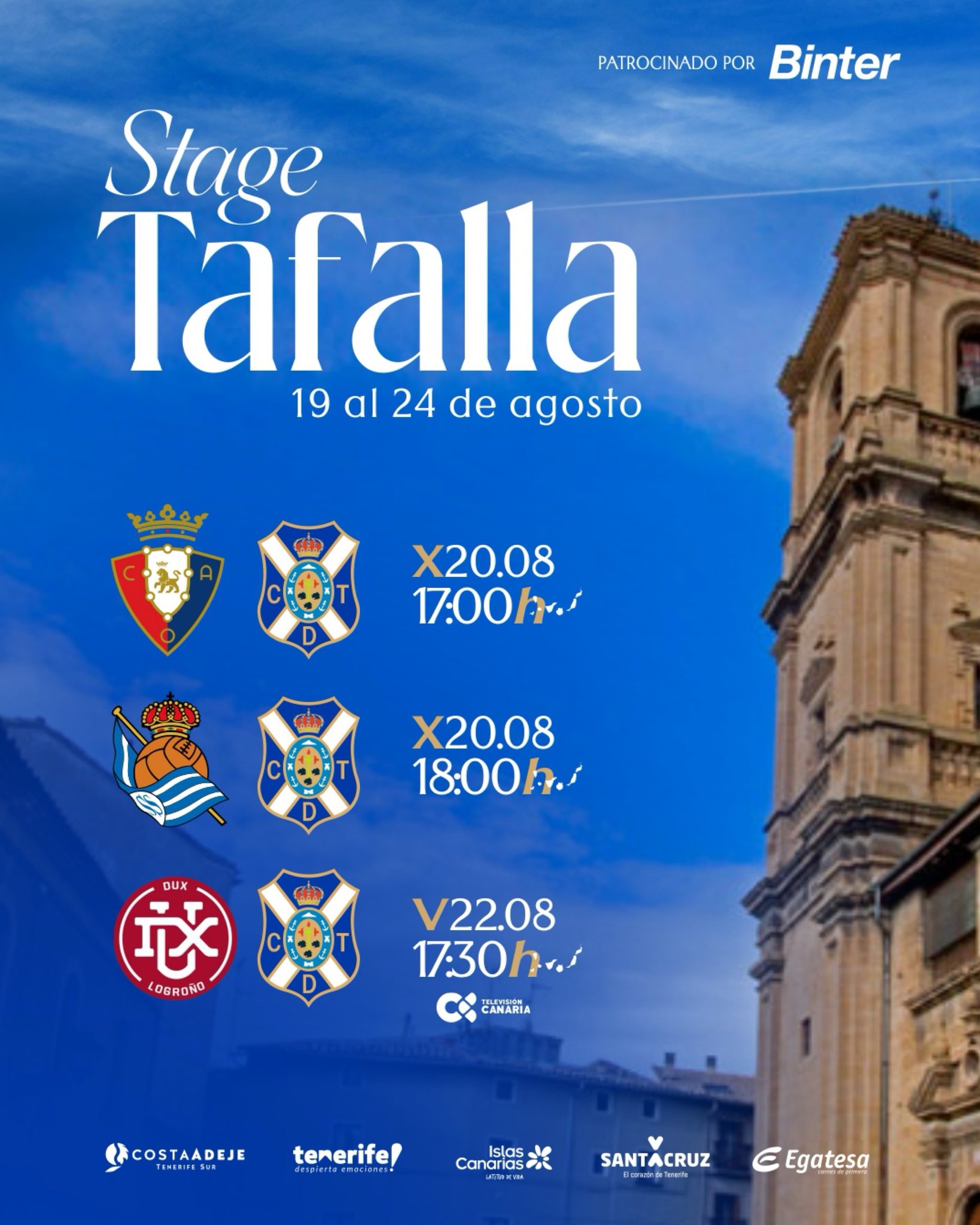 Amistosos en el stage en Navarra (CD Tenerife)