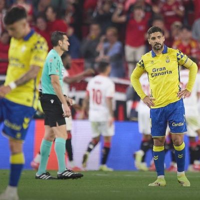 Álex Suárez tras el gol del Sevilla (UDLP.es)